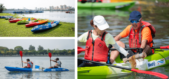 West Singapore's Kayak Cleanup for a Sustainable, Compassionate Future